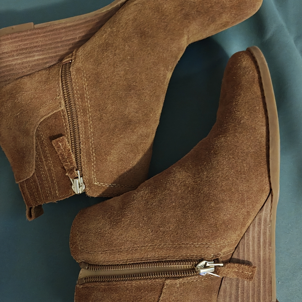 Brown Suede Ankle Boots
